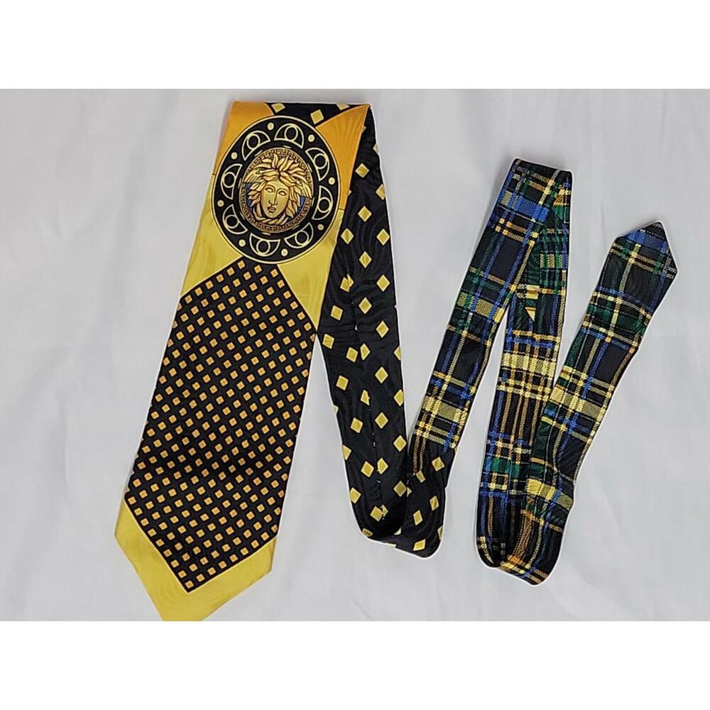 Gianni Versace, Baroque Medusa Head Logo Silk Multicolor Men’s Tie